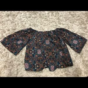 over the shoulder tops